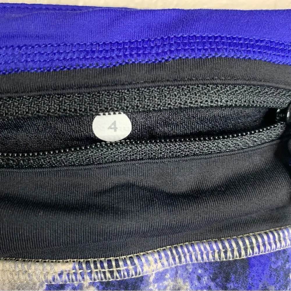 Lululemon turbo run short pigment blue black‎